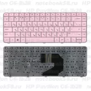 Клавиатура для ноутбука HP Pavilion G6-1b28 Розовая