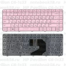 Клавиатура для ноутбука HP Pavilion G6-1c33 Розовая