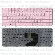 Клавиатура для ноутбука HP Pavilion G6-1c57 Розовая