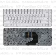 Клавиатура для ноутбука HP Pavilion G6-1024 Серебристая