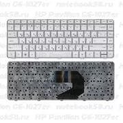 Клавиатура для ноутбука HP Pavilion G6-1027er Серебристая