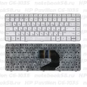 Клавиатура для ноутбука HP Pavilion G6-1035 Серебристая