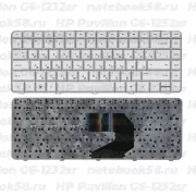 Клавиатура для ноутбука HP Pavilion G6-1232sr Серебристая
