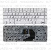 Клавиатура для ноутбука HP Pavilion G6-1239 Серебристая