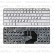 Клавиатура для ноутбука HP Pavilion G6-1355sr Серебристая
