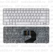 Клавиатура для ноутбука HP Pavilion G6-1b67 Серебристая