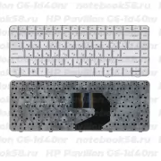 Клавиатура для ноутбука HP Pavilion G6-1d40nr Серебристая
