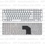 Клавиатура для ноутбука HP Pavilion G6-2170 Белая, без рамки