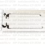 Петли матрицы для ноутбука HP Pavilion G7-1338 (левая + правая)