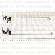 Петли матрицы для ноутбука HP Pavilion G7-1352sr (левая + правая)