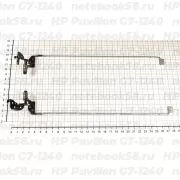 Петли матрицы для ноутбука HP Pavilion G7-1240 (левая + правая)