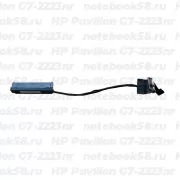 Шлейф жесткого диска для ноутбука HP Pavilion G7-2223nr (6+7pin)