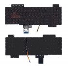 Клавиатура Asus TUF Gaming FX504, FX505, FX705, FX80, 0KN1-5J1RU21 черная, с красной подсветкой Клавиатура Asus TUF Gaming FX504, FX505, FX705, FX80, 0KN1-5J1RU21 черная, с красной подсветкой