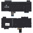 Клавиатура Asus TUF Gaming FX504, FX505, FX705, FX80, 90NR00J2-R31RU1 черная, с белой подсветкой