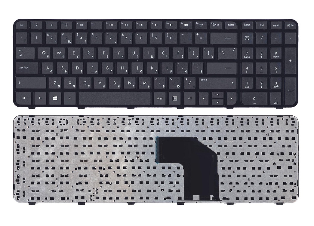 Клавиатура для ноутбука HP Pavilion G6-2000, G6-2100, G6-2200, G6-2300 Черная, с рамкой