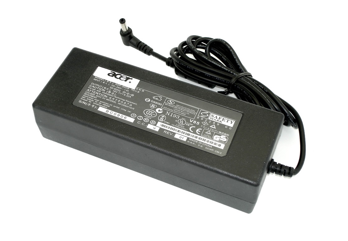 Блок питания, зарядное устройство, адаптер для ноутбука Acer, eMachines, Packard Bell, Gateway 19V, 6.32A, 120W (5.5x1.7мм) HC