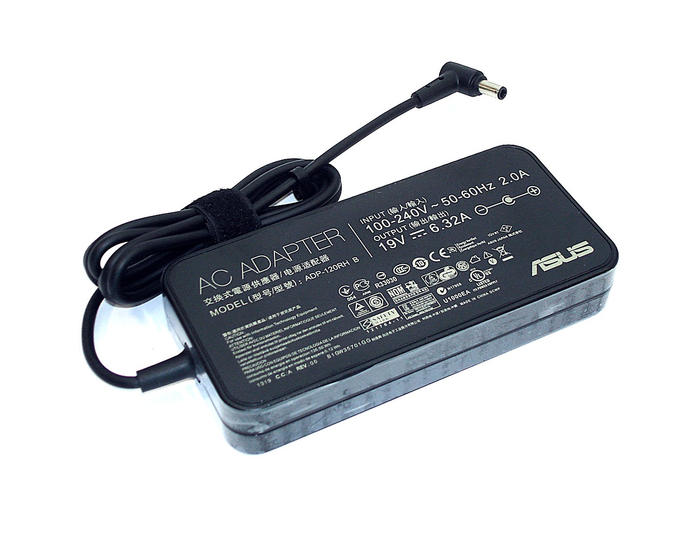 Блок питания, зарядное устройство, адаптер для ноутбука Asus 19V, 6.32A, 120W (6.0x3.7мм)