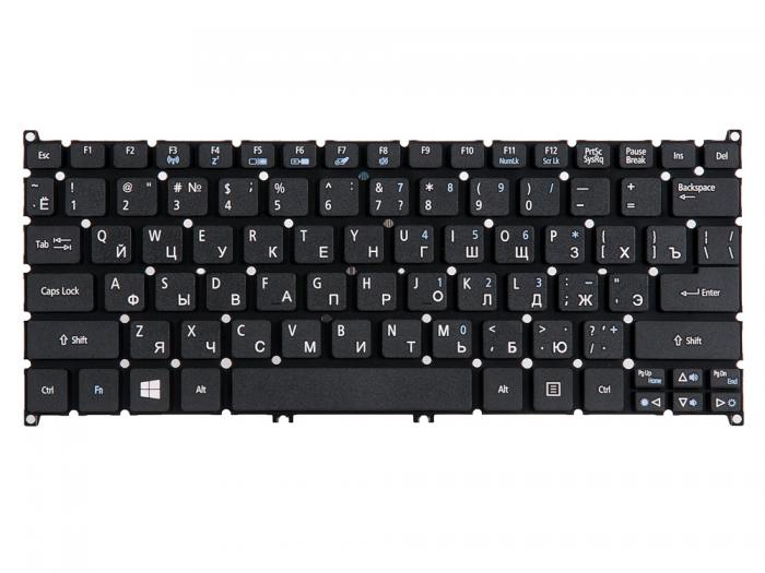 Клавиатура для ноутбука Acer S3, One 725, One 756, V5-171 NK.I101S.00M NK.I1017.00M KB.I100A.199 чёрная, без рамки