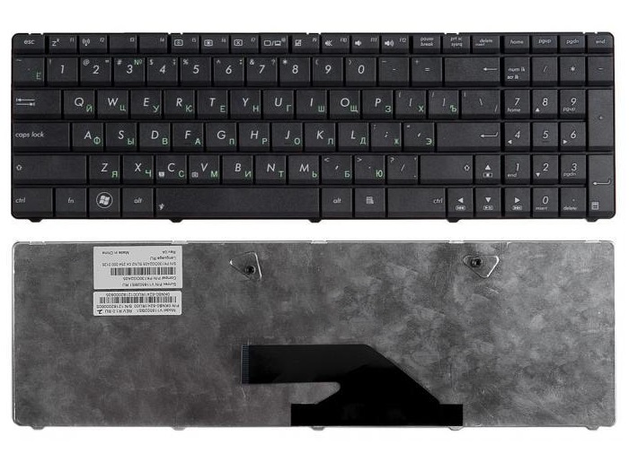 Клавиатура для ноутбука Asus A75, A75A, A75D, A75DE, F75, F75A, F75VD, K75, K75A, K75D, K75DE, K75DR, X75, X75A, X75D, X75DE, X75SV, X75V, X75VB, X75VC, X75VD Черная