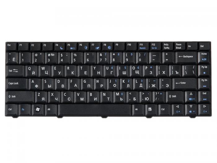 Клавиатура для ноутбука Acer Aspire 4332, 4732, eMachines D500, D520, D700, D720, E520, E700, E720, M575 черная