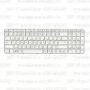 Клавиатура для ноутбука HP Pavilion G6-2030 Белая, с рамкой