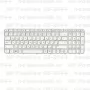 Клавиатура для ноутбука HP Pavilion G6-2044 Белая, с рамкой