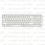 Клавиатура для ноутбука HP Pavilion G6-2220 Белая, с рамкой