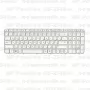 Клавиатура для ноутбука HP Pavilion G6-2349sr Белая, с рамкой