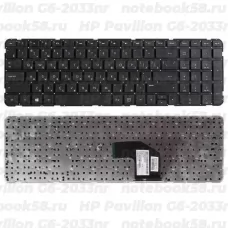 Клавиатура для ноутбука HP Pavilion G6-2033nr Черная, без рамки