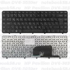 Клавиатура для ноутбука HP Pavilion DV6-3030er Чёрная, с рамкой