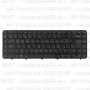 Клавиатура для ноутбука HP Pavilion DV6-3077 Чёрная, с рамкой