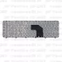 Клавиатура для ноутбука HP Pavilion G6-2285 черная, с рамкой