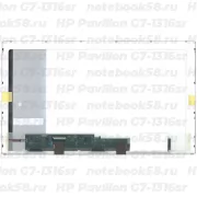 Матрица для ноутбука HP Pavilion G7-1316sr (1600x900 HD+) TN, 40pin, Глянцевая