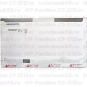 Матрица для ноутбука HP Pavilion G7-1313er (1600x900 HD+) TN, 40pin, Глянцевая