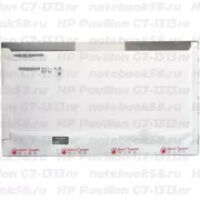 Матрица для ноутбука HP Pavilion G7-1313nr (1600x900 HD+) TN, 40pin, Глянцевая