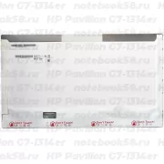 Матрица для ноутбука HP Pavilion G7-1314er (1600x900 HD+) TN, 40pin, Глянцевая