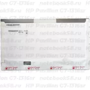 Матрица для ноутбука HP Pavilion G7-1316sr (1600x900 HD+) TN, 40pin, Глянцевая