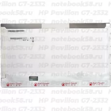 Матрица для ноутбука HP Pavilion G7-2332 (1600x900 HD+) TN, 40pin, Глянцевая