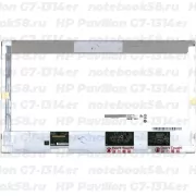 Матрица для ноутбука HP Pavilion G7-1314er (1600x900 HD+) TN, 40pin, Матовая