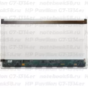 Матрица для ноутбука HP Pavilion G7-1314er (1600x900 HD+) TN, 40pin, Глянцевая
