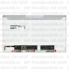 Матрица для ноутбука HP Pavilion G6-1d01 (1366x768 HD) TN, 40pin, Глянцевая