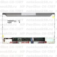 Матрица для ноутбука HP Pavilion G6-1387 (1366x768 HD) TN, 40pin, Матовая