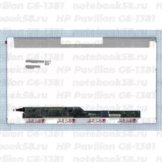 Матрица для ноутбука HP Pavilion G6-1381 (1366x768 HD) TN, 40pin, Матовая