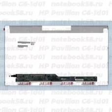 Матрица для ноутбука HP Pavilion G6-1d01 (1366x768 HD) TN, 40pin, Матовая