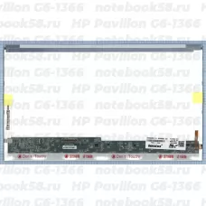 Матрица для ноутбука HP Pavilion G6-1366 (1366x768 HD) TN, 40pin, Глянцевая