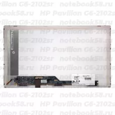 Матрица для ноутбука HP Pavilion G6-2102sr (1366x768 HD) TN, 40pin, Матовая