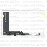 Матрица для ноутбука HP Pavilion G6-2278sr (1366x768 HD) TN, 40pin, Матовая