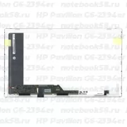 Матрица для ноутбука HP Pavilion G6-2394er (1366x768 HD) TN, 40pin, Матовая