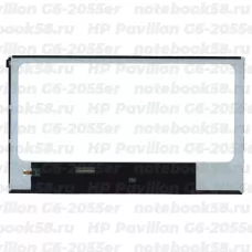 Матрица для ноутбука HP Pavilion G6-2055er (1366x768 HD) TN, 40pin, Глянцевая
