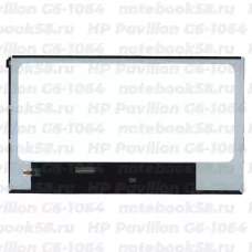 Матрица для ноутбука HP Pavilion G6-1064 (1366x768 HD) TN, 40pin, Глянцевая